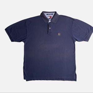 Vintage Tommy Hilfiger Polo Shirt Short Sleeve Men’s Size Large Blue